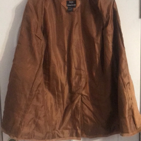Dennis Basso leather sz S coat/blazer/jacket - Picture 7 of 7